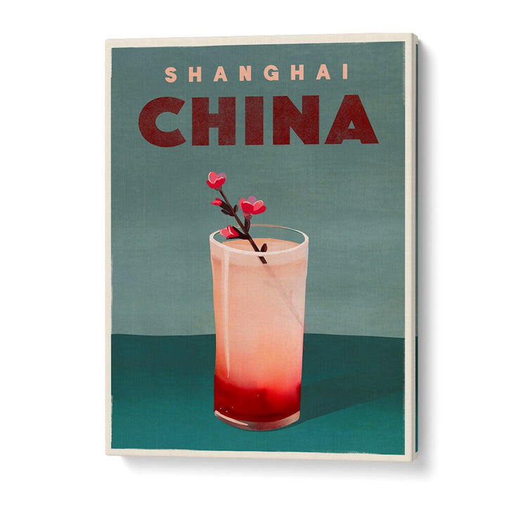 TRAVEL POSTER COCKTAIL SHANGHAI CHINA BY THE WHISKEY GINGER ,BAR POSTERS , BAR ART PRINTS