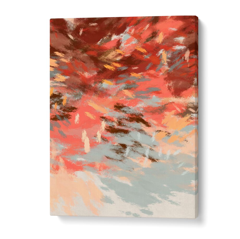 Vibrant hues embody the essence of fall in AUTUMN SHADOWS III, ABSTRACT PAINTINGS, perfect for any art lover's collection.