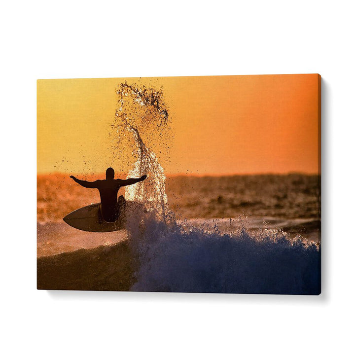 ABSTRACT painting - SUNSET SURFER II by Asianmonk