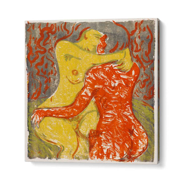 LOVE SCENE (LIEBESSZENE) (1908), VINTAGE PAINTINGS