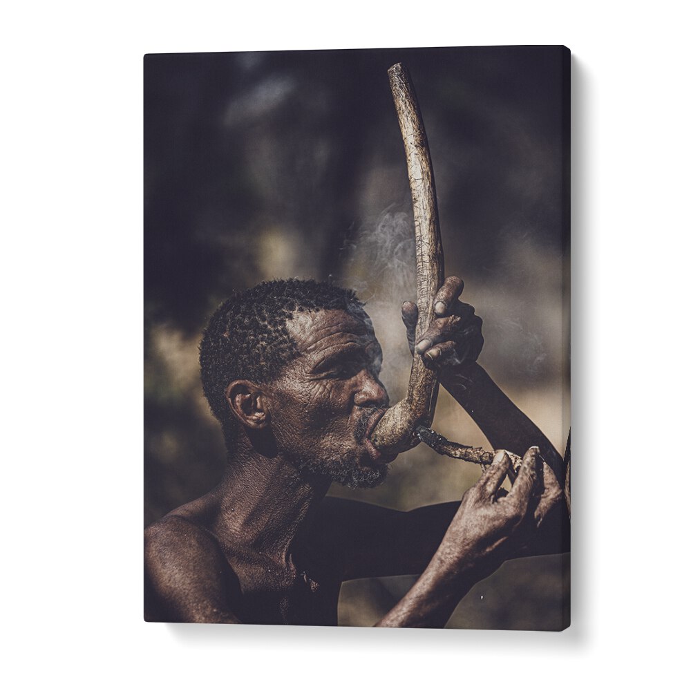 chre painting - SMOKING BUSHMAN by Asianmonk