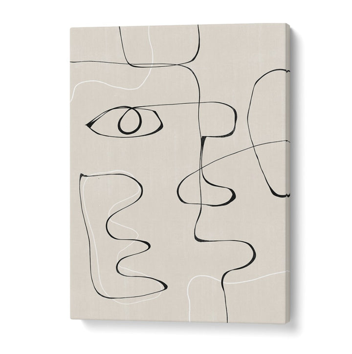 Elevate your decor with ABSTRACT FACE NO II, LINE ART PAINTINGS, featuring captivating minimalist line art.