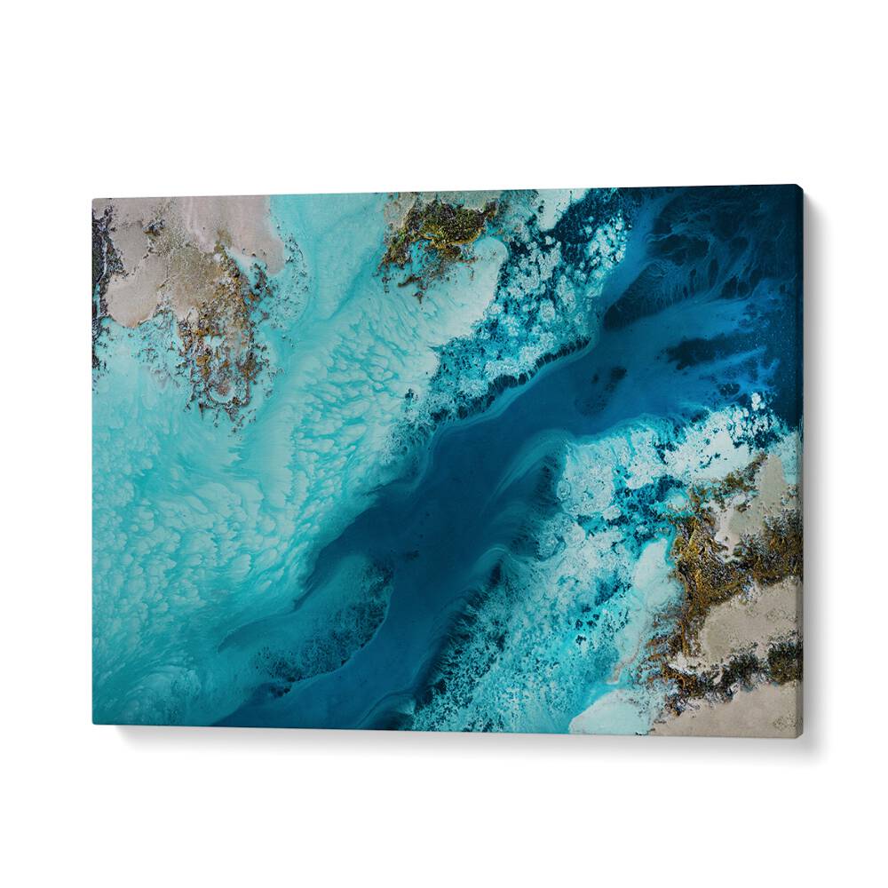 Vibrant SALT WATER PASSAGE, ABSTRACT PAINTINGS brings an invigorating splash of color to any space, enhancing creativity.