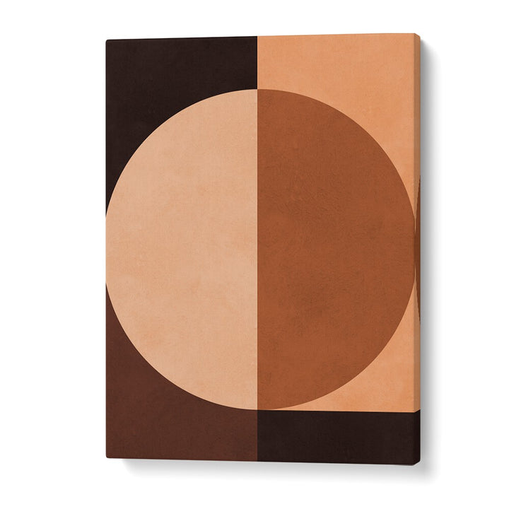 BROWN GEOMETRY III , ABSTRACT PAINTINGS , ABSTRACT ART PRINTS