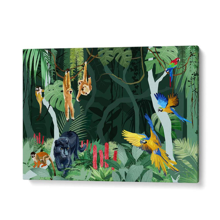 JUNGLE PARTY BY GOED BLAUW, WILDLIFE ART PRINTS