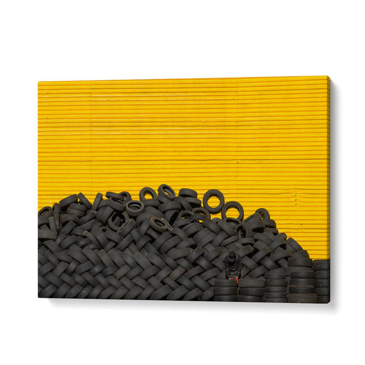 ABSTRACT painting - TIRES by Asianmonk