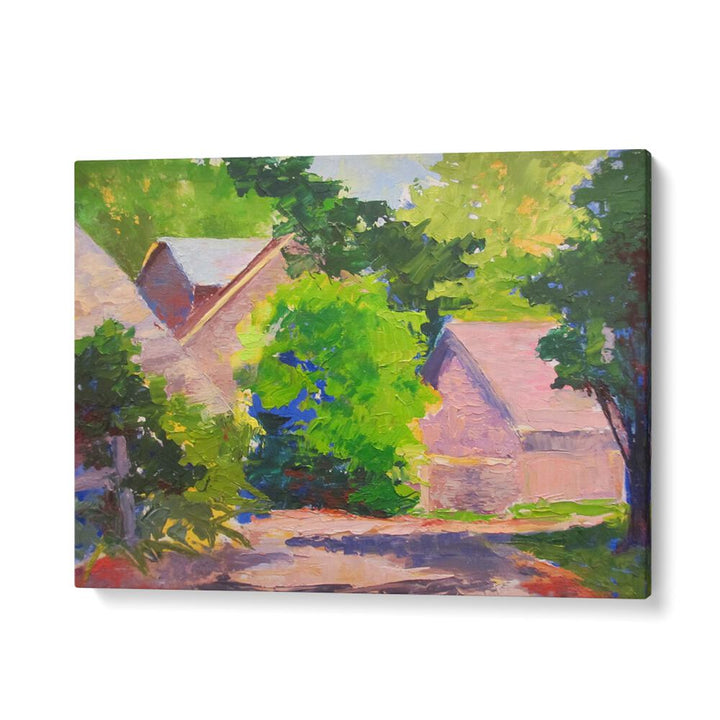 BEND IN THE ROAD , LANDSCAPE PAINTINGS