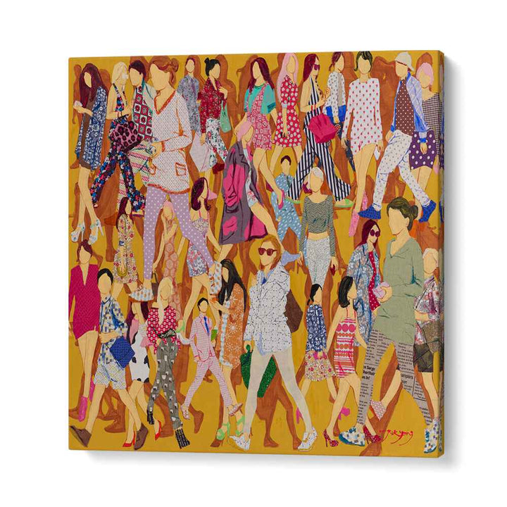 Colorful collage of fashionable models showcasing CITIZEN, FASHION POSTERS for stylish decor. Perfect for any space.