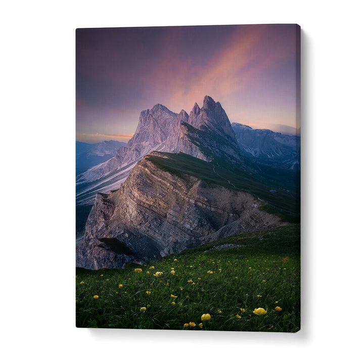 GARLAND UNDER THE MOUNTAIN , LANDSCAPE PHOTO PRINTS