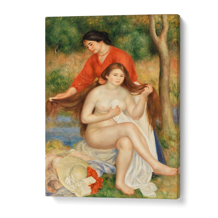 BATHER AND MAID : LA TOILETTE DE LA BAIGNEUSE (1900–1901) , VINTAGE PAINTINGS