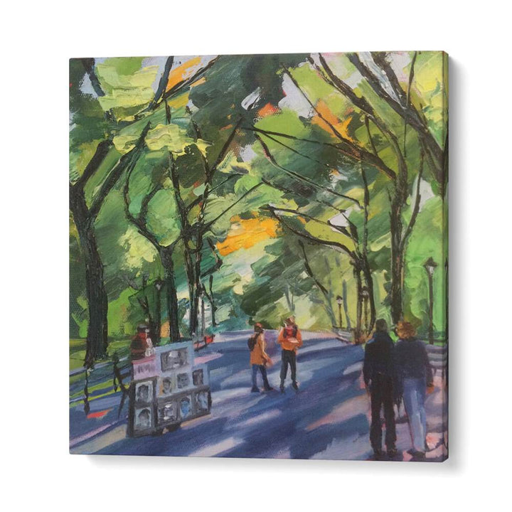 CENTRAL PARK COUPLE , LANDSCAPE PAINTINGS