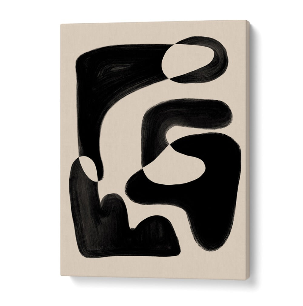 Stunning ABSTRACT BEIGE BLACK , ABSTRACT PAINTINGS featuring a modern blend of beige and black hues for elegant decor.
