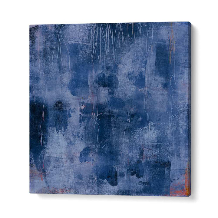 TEX MIX III, ABSTRACT PAINTINGS showcase a stunning blend of deep blues and textures, perfect for an artistic touch.
