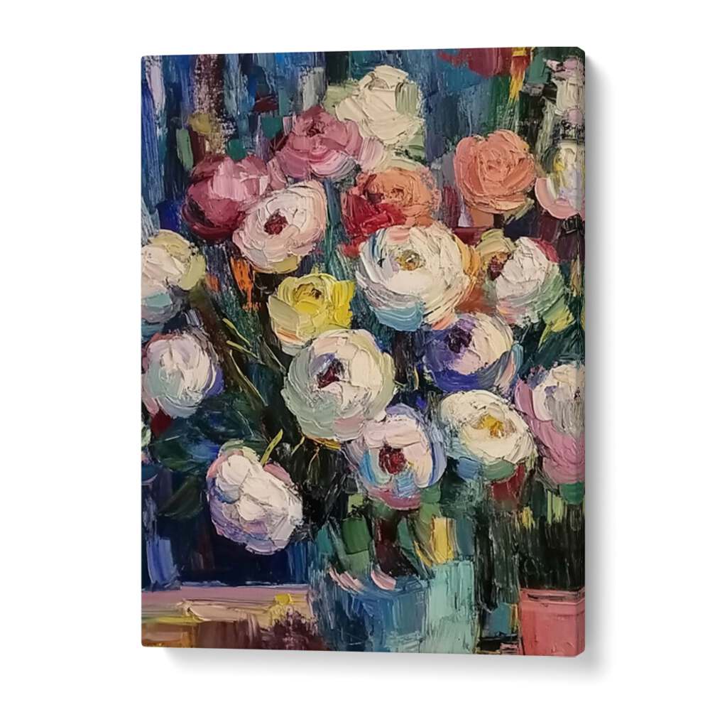 Vibrant floral arrangement in FLOWER IN A VASE II, enhancing elegance in any space or office environment.
