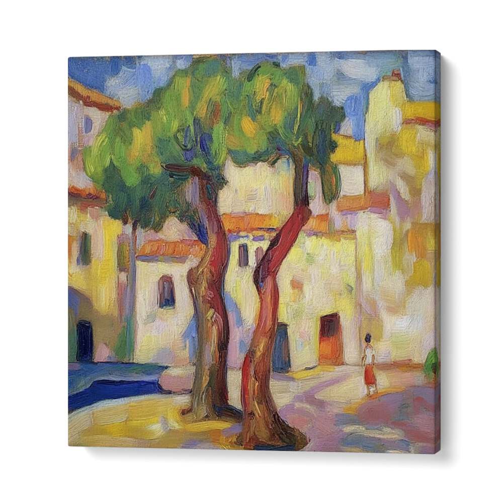 Lifelike painting of TWO TREES, a perfect touch of elegance and tranquility for your home decor.
