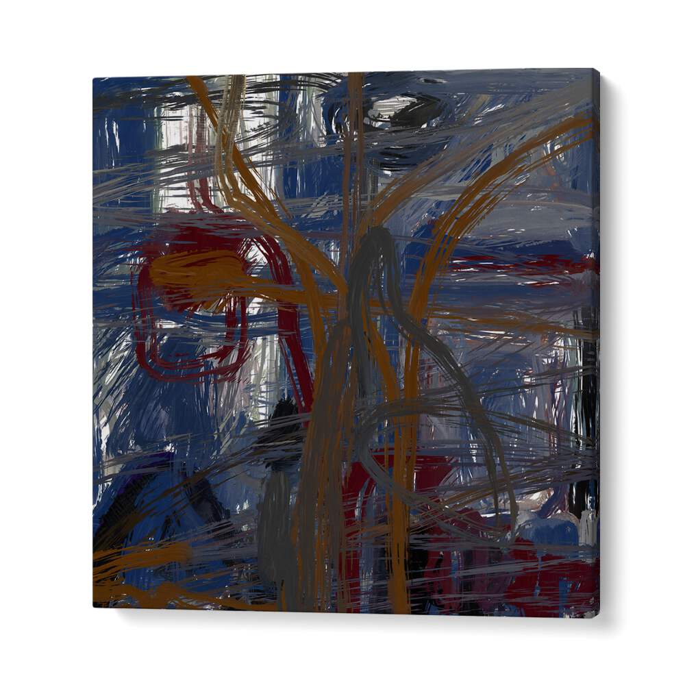 Vibrant NIGHT BEFORE, ABSTRACT PAINTINGS showcasing an artistic blend of colors for a serene atmosphere.