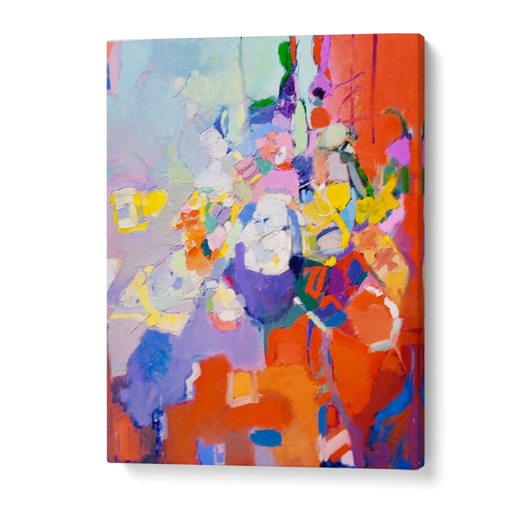 Vibrant ORIGINAL RUG, ABSTRACT PAINTINGS enhance your space with luxury and color, perfect for stylish decor.