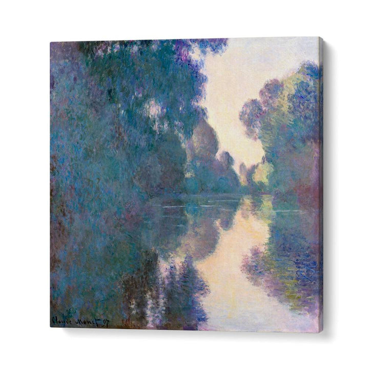 MORNING ON THE SEINE NEAR GIVERNY (1897)  , VINTAGE PAINTINGS