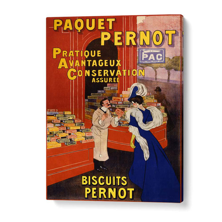 PAQUET PERNOT BISCUITS PERNOT (1905) , VINTAGE PAINTINGS