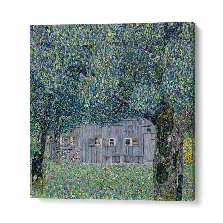 FARMHOUSE IN UPPER AUSTRIA (1911-1912) , VINTAGE PAINTINGS