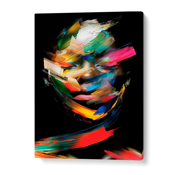 Vibrant FACELESS VI, ABSTRACT PAINTINGS by Philippe HUGONNARD showcase a stunning blend of colors and emotions.