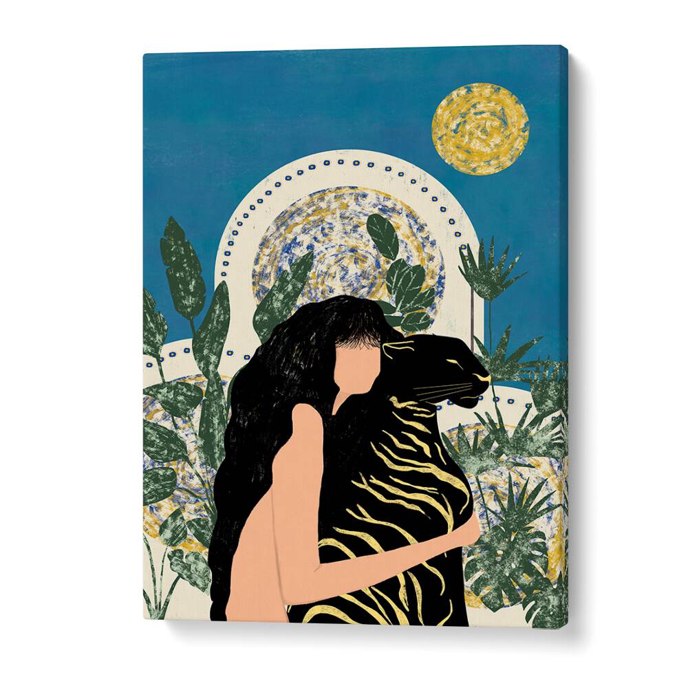 Embrace bold style with WILD AND NAKED, FASHION POSTERS featuring a striking design of a woman and a tiger.