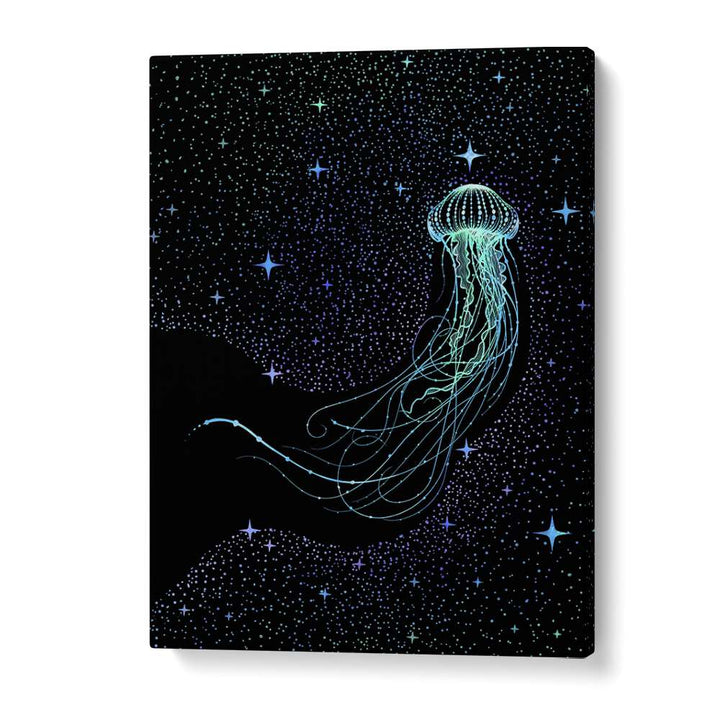 STARRY JELLYFISH COLORED BY ALIRIZA ÇAKIR SURREAL PAINTINGS, SURREAL ART