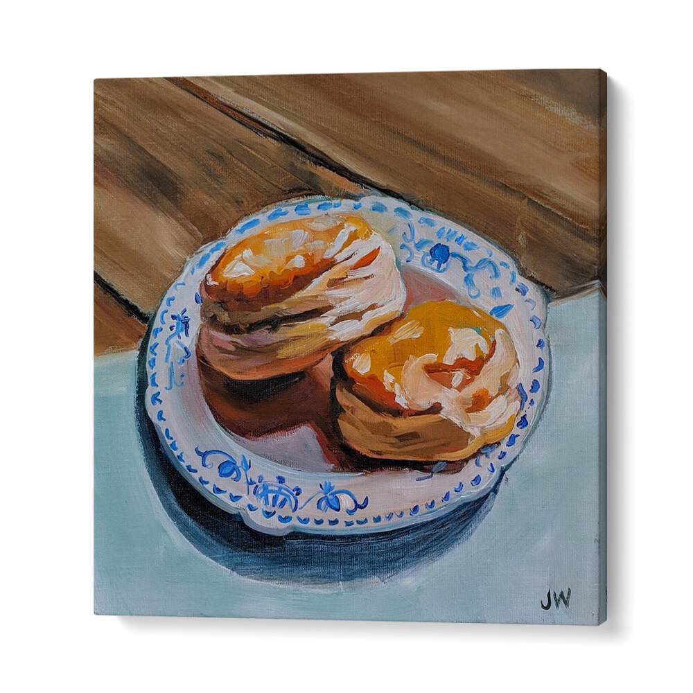 Stunning ALABAMA KITCHEN POSTERS featuring delicious biscuits on a decorative plate, perfect for elevating your kitchen.