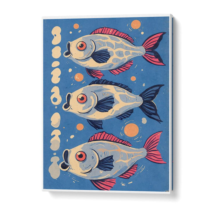 Vibrant illustration of fish in the OCEANIC LIFE - FISHES II, BEACH PAINTINGS collection, showcasing marine beauty.