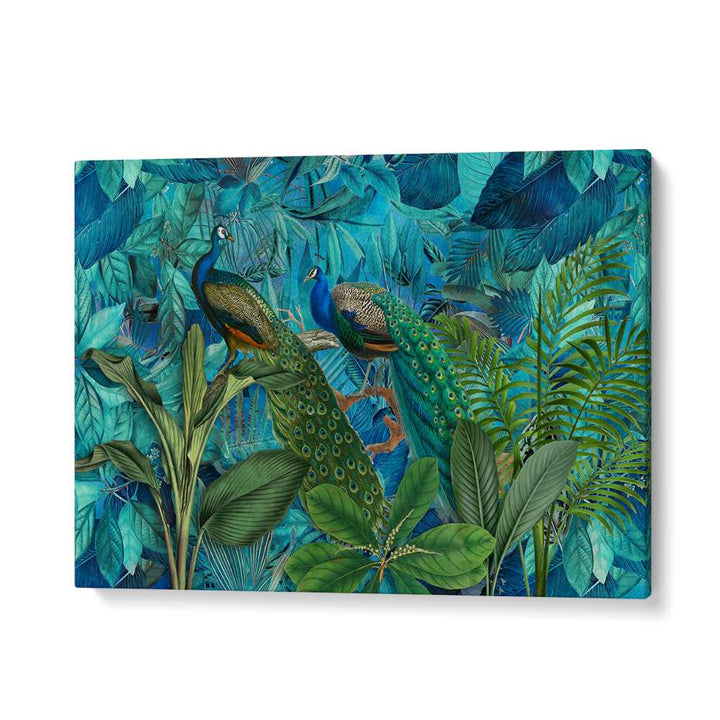 JUNGLE BIRDS GARDEN I BY ANDREA HAASE , WILDLIFE POSTERS, WILDLIFE PAINTINGS