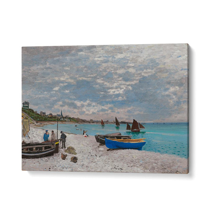 THE BEACH AT SAINTE-ADRESSE (1867) , VINTAGE PAINTINGS