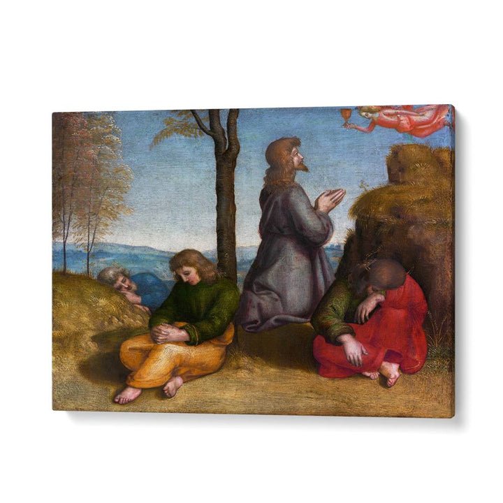 THE AGONY IN THE GARDEN (1504) BY RAPHAEL RAFFAELLO , VINTAGE PAINTINGS