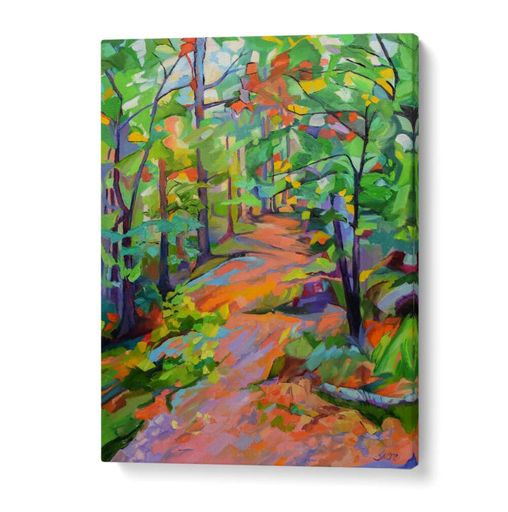 FOREST WALK , LANDSCAPE PAINTINGS