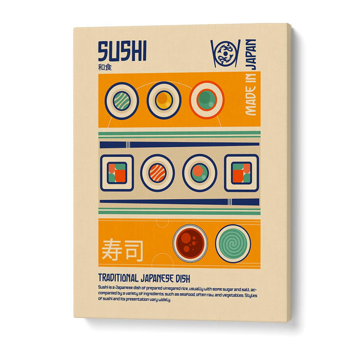 SUSHI, BAR & CAFE ART showcases vibrant sushi designs, perfect for adding a touch of creativity to your dining space.
