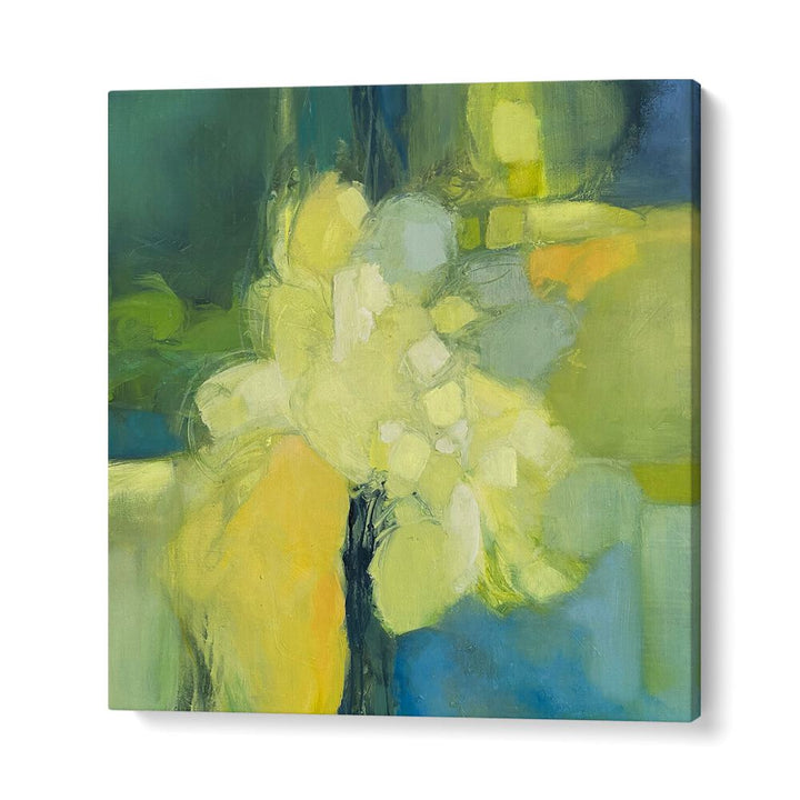 Vibrant OLIVE DREAMS, ABSTRACT PAINTINGS featuring calming hues, perfect for enhancing your modern bedroom decor.