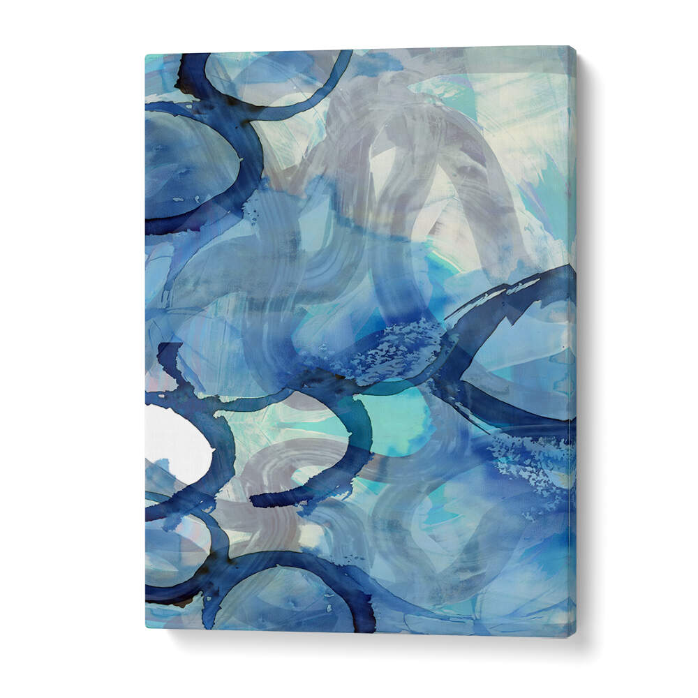 Captivating BLUE ABSTRACT SWIRLS 2, ABSTRACT PAINTINGS featuring vibrant hues to transform your space beautifully.