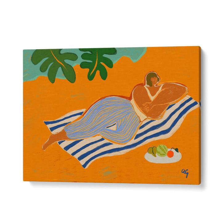 A DAY AT THE BEACH , PORTRAITS & FIGURATIVE ILLUSTRATIONS