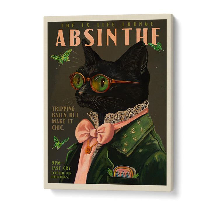 ABSINTHE CAT ALCOHOL , BAR & CAFE ART