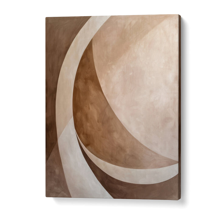 ABSTRACT ART BEIGE BROWN GEO ABSTRACT , ABSTRACT PAINTINGS