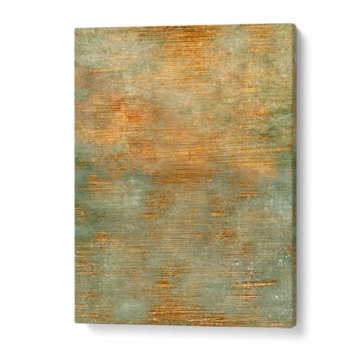 ABSTRACT GREEN GOLD ART , ABSTRACT PAINTINGS