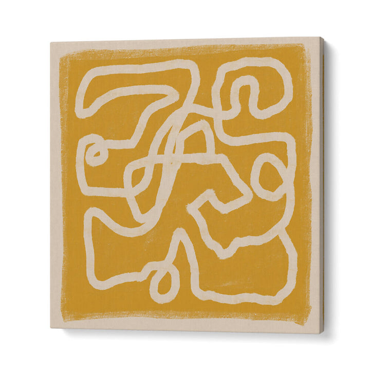 ABSTRACT LINES GOLD , LINE ART PAINTINGS