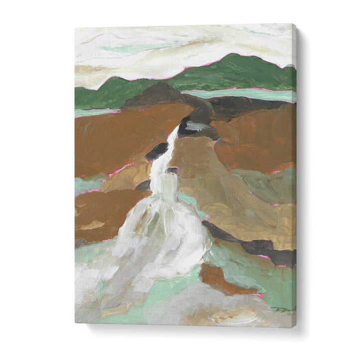 ABSTRACT MOUNTAIN WATERFALL