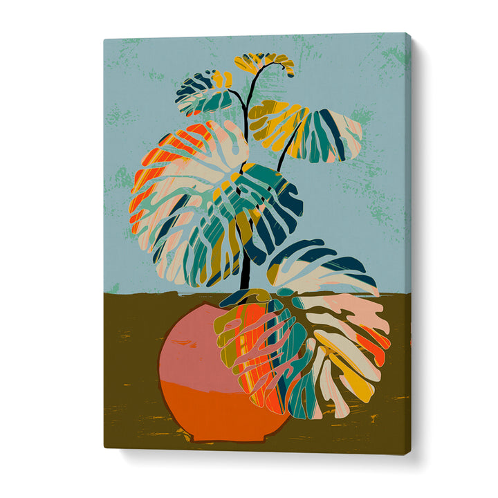 ABSTRACT TROPICAL MONSTERA