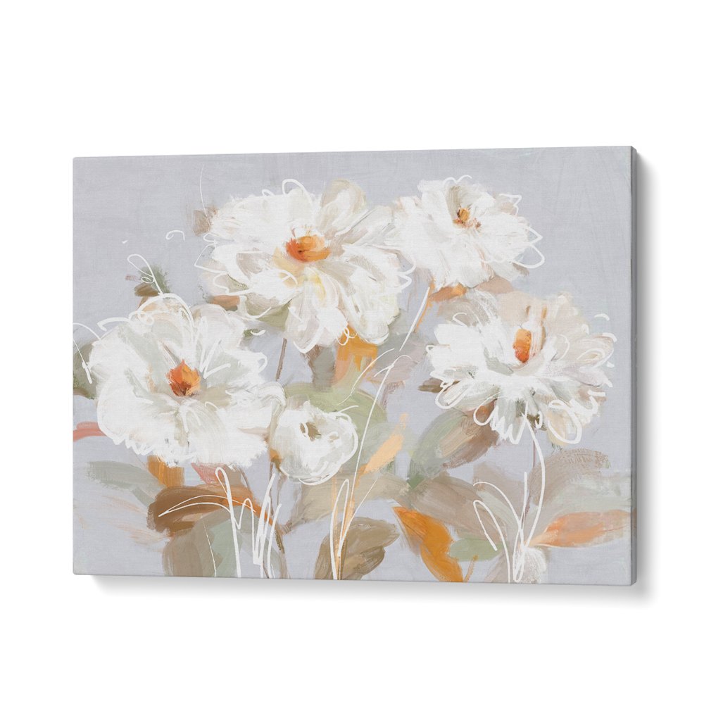 ABSTRACT WHITE FLOWERS