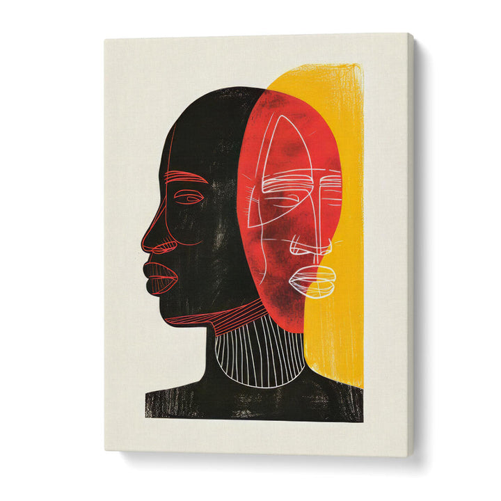 AFRICAN ART SMOOTH III , PORTRAITS & FIGURATIVE ILLUSTRATIONS