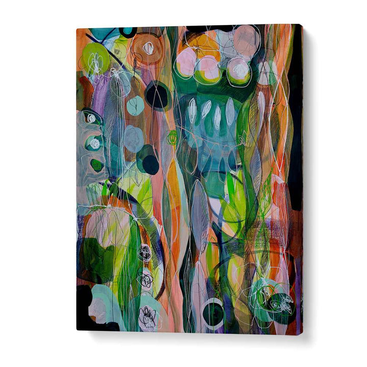 Vibrant AMAZONIA I, ABSTRACT PAINTINGS adds a contemporary touch to any space with its stunning acrylic design.