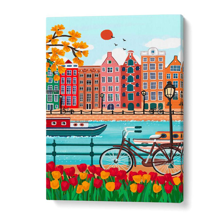 AMSTERDAM CANAL-SIDE CHARM ,TRAVEL POSTERS