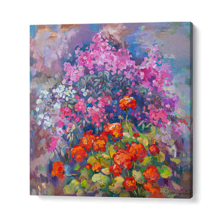 AROMA OF AUGUST , FLORAL FLOWER PAINTINGS
