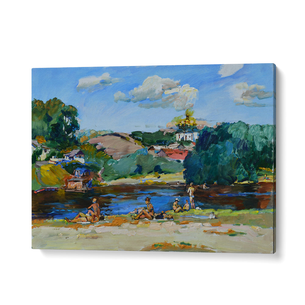 BATHERS ON THE RIVERBANK
