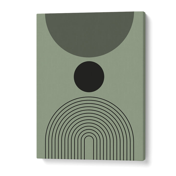 BAUHAUS BOHO SAAGE GREEN I , BOHO ART PAINTINGS